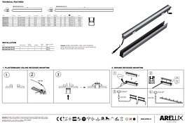 Montažní list Zápustné/zemní LED svítidlo XMARKER 3000K ME01WW120 s krytím IP67
