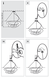 Montažní list Artemide Pirce mini sospensione LED 67x69cm