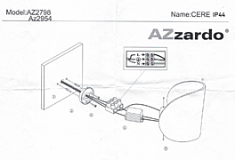 Montažní list Nástěnné LED svítidlo AZ2954 CERES Azzardo