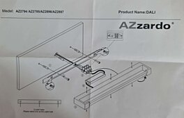 Montažní list Koupelnové LED světlo Dali 90 4000K černé AZ2897