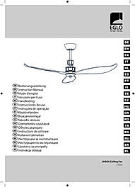 Montažní list Stropní ventilátor LAGOS 52 35026, Eglo