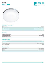 Montažní list Stropní LED svítidlo TOTARI-Z 900001 Eglo 2700-6500K
