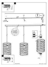 Montažní list Závěsné svítidlo CREMELLA 99347, Eglo