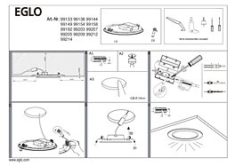 Montažní list LED svítidlo 99149 NW 10,2W Fuva 5 Eglo