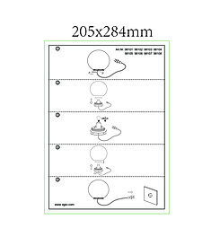 Montažní list Venkovní svítidlo MONTEROLO Ø30cm 98101 Eglo