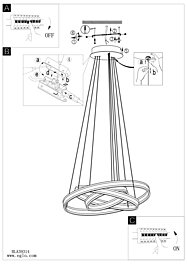 Montažní list Závěsné LED svítidlo TONARELLA 39314 Eglo