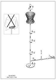 Montažní list Stojací lampa LOCUBIN 97953 Eglo