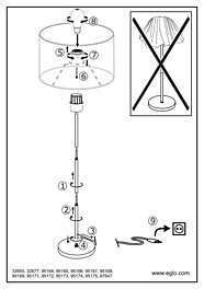 Montažní list Stojací lampa VISERBELLA 97647, Eglo