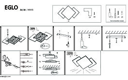 Montažní list Stropní LED svítidlo TAMURIA 99655 Eglo