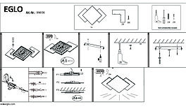 Montažní list Stropní LED svítidlo TAMURIA 99656 Eglo