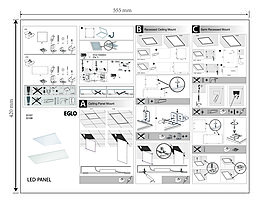 Montažní list LED panel SALOBRENA-RGBW 33107 Eglo