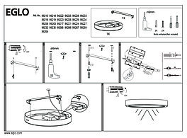 Montažní list Stropní LED svítidlo FUEVA 5 99266, Eglo IP44
