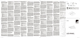 Montažní list Stropní LED panel SALOBRENA 1 98129 Eglo