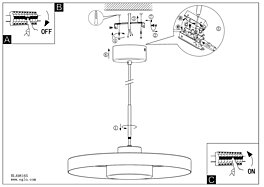 Montažní list Závěsné LED svítidlo ALPICELLA 98165 Eglo