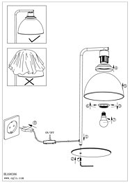 Montažní list Stolní lampička BELESER 98386 Eglo