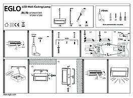Montažní list Stropní LED svítidlo FUEVA 1 97265 Eglo