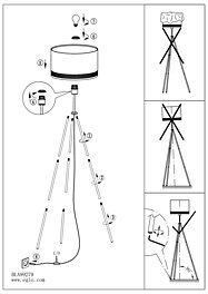 Montažní list Stojací lampa ESTEPERRA 99279, Eglo