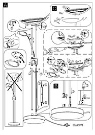 Montažní list Stojací LED lampa Baya 93877 N
