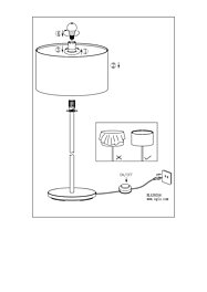 Montažní list Stojací lampa SAGANTO 1 39358 Eglo