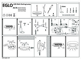 Montažní list Stropní LED svítidlo FUEVA 1 97279 Eglo