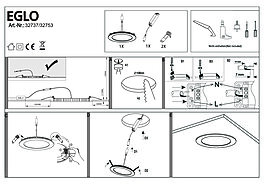 Montažní list Zápustné LED světlo FUEVA-C 32737, Eglo
