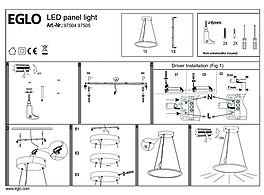 Montažní list Závěsné LED svítidlo SARSINA 97505 Eglo