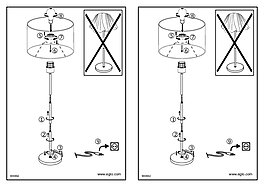 Montažní list Stojací lampa 900862 Eglo 1,5m