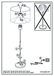 Montažní list Stojací lampa MASERLO 1 99046, Eglo