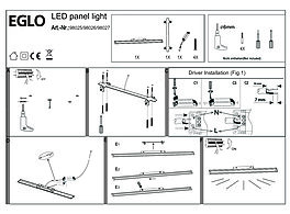 Montažní list Stropní LED svítidlo SALOBRENA 1 98025 Eglo