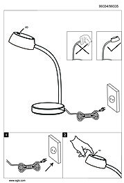 Montažní list Stolní LED lampička CABALES 99335, Eglo