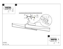 Montažní list Stropní LED svítidlo ISIDRO 99561 Eglo