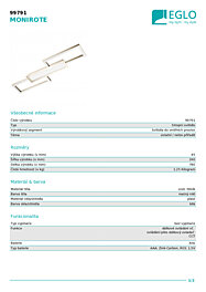 Montažní list Stropní LED svítidlo MONIROTE 99791 Eglo