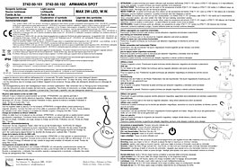 Montažní list Italská LED lampička 3742-50-101 Fabas Armanda stmívatelná IP54