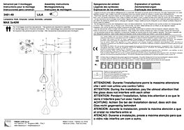 Montažní list Závěsné LED svítidlo 3481-49-362 Fabas Lila