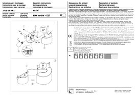 Montažní list Italské LED svítidlo 3708-21-241 Alide Fabas