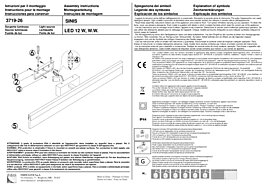 Montažní list Italské LED světlo Sinis 3719-26-138 Fabas