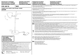 Montažní list Italská LED lampička 3297-35-102 Fabas dotykově stmívatelná