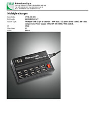 Montažní list Nabíjecí stanice na USB port 3746-50-101