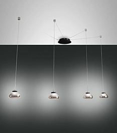 Montažní list Italské LED světlo 3547-49-126 Arabella Fabas kouřové