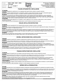 Montažní list Závěsné LED světlo 8089 Oxygen_P LineaLight