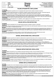 Montažní list LED světlo 8466 LineaLight Bart stmívatelné