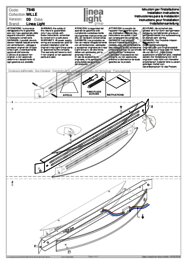 Montažní list Italské světlo Mille-W1 LED 7846 Linea light