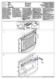 Montažní list Italské světlo Mille-SB LED 7852 Linea light