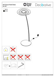 Montažní list Italská LED lampa 9316 Antiqua LineaLight černá