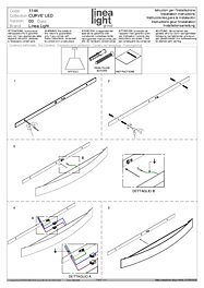 Montažní list Nástěnné svítidlo Curve LED 1144 Linea light