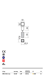 Montažní list Exteriérové zápustné LED svítidlo XPI 90041 3000K, Redo Group