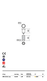 Montažní list Exteriérové zápustné LED svítidlo XPI 90044 3000K, Redo Group