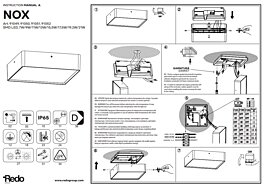 Montažní list Venkovní světlo 91050 Nox 22x22 Redo group