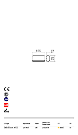 Montažní list Exteriérové nástěnné LED svítidlo SAPO 90070 3000K, Redo Group