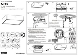 Montažní list Venkovní světlo 91053 Nox 27x27 Redo group